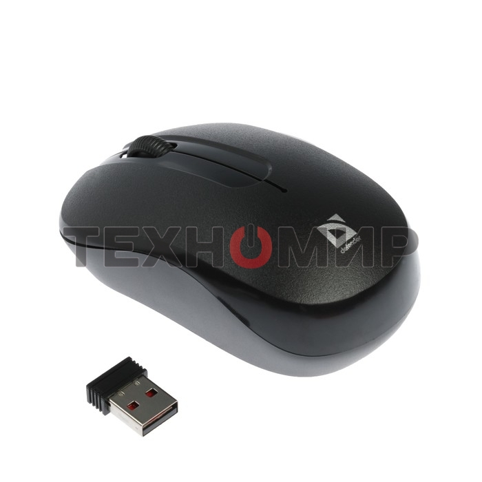 Мышь беспроводная Defender Datum MM-285 черный, 1600 dpi, радиоканал, USB, кнопки - 3