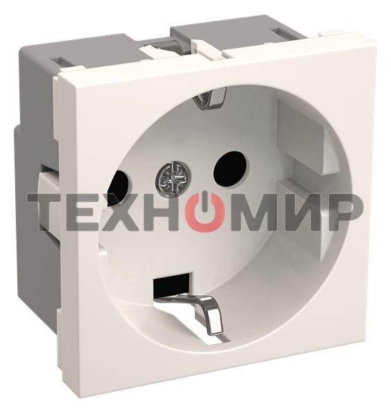 Розетка Iek (CKK-40D-RSZB2-K01-K) РКС-20-30-П-К Розетка с з/к 2к (на 2 модуля) ПРАЙМЕР белая