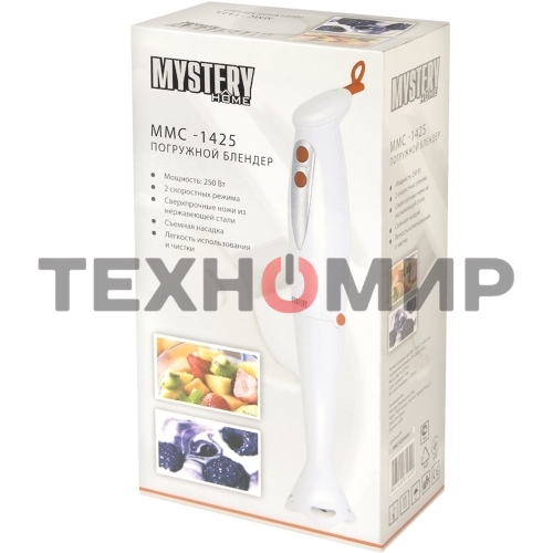 Блендер погружной Mystery MMC-1425 250 Вт, белый