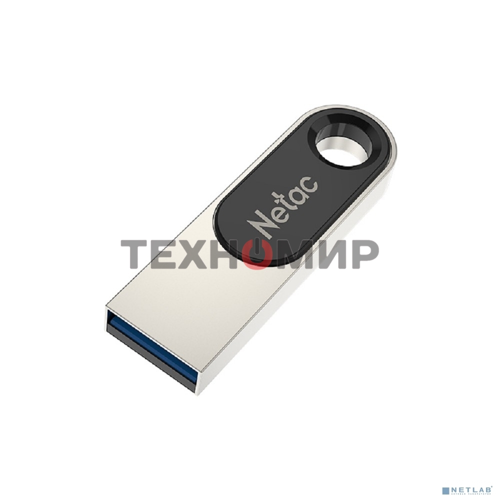Флешка USB Netac U278 (NT03U278N-016G-32PN), 16Gb, USB 3.0, R/W 90/45, серебристый/черный