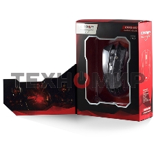 Мышь проводная Crown Gaming CMXG-600 черный, 2200 dpi, USB, кнопки - 6