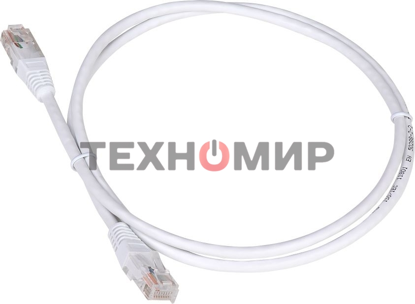 Патч-корд LANMASTER TWT UTP cat.5e, с заливными колпачками, 10.0 м, белый