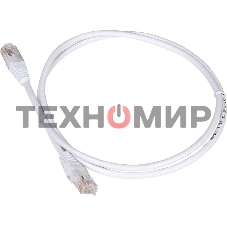 Патч-корд LANMASTER TWT UTP cat.5e, с заливными колпачками, 10.0 м, белый