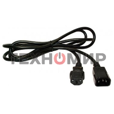 Шнур питания Lanmaster C13-C14, 3х0.75, 220В, 10А, черный, 10 метров