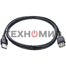 Кабель-удлинитель TELECOM USB2.0 Am-->Af 1,5 м черный TUS6990-1.5M
