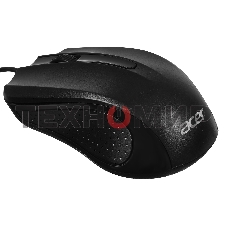 Мышь проводная Acer OMW010 черный, 1200 dpi, USB, кнопки - 3