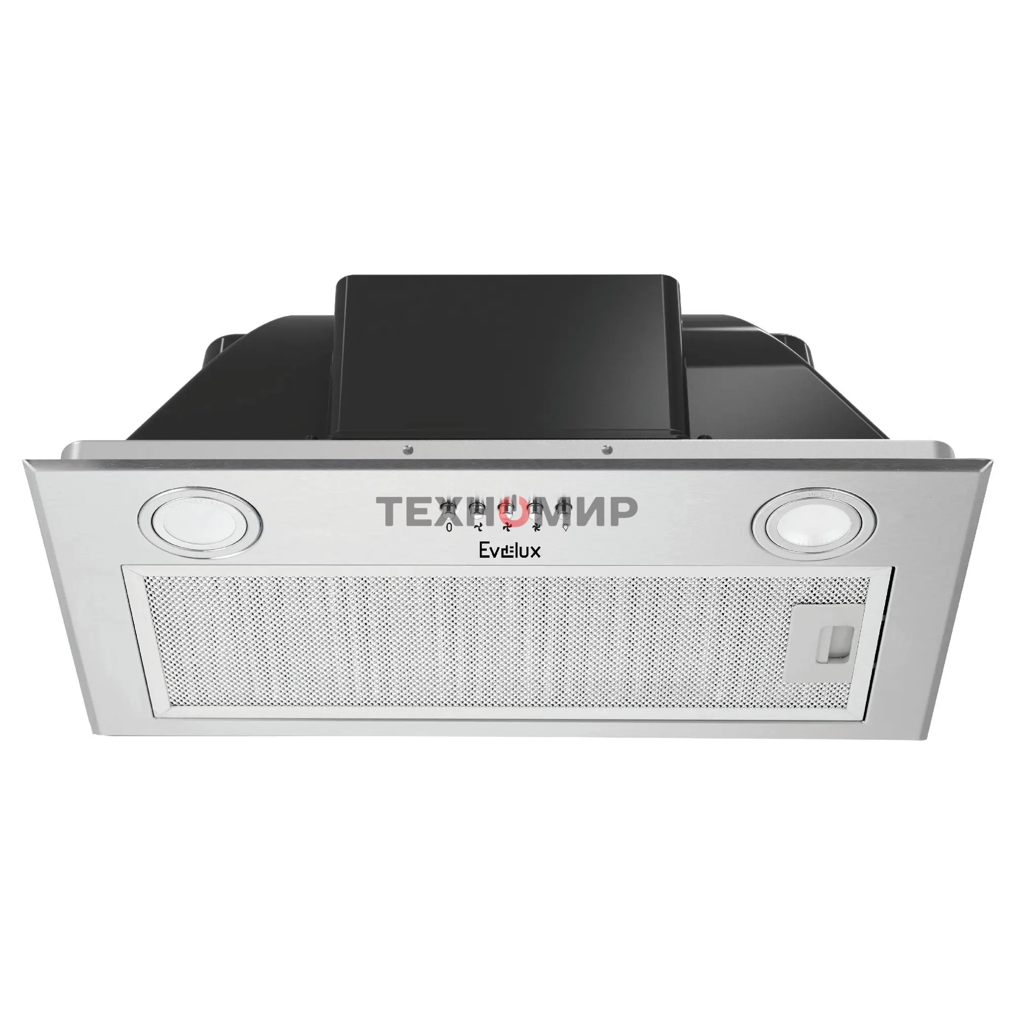 Вытяжка встраиваемая Evelux Margit 60 X серебристый, 53 см, 750 куб. м/ч, 52 дБ