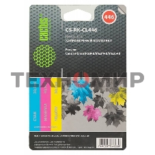 Заправочный набор Cactus CS-RK-CL446 многоцветный для Canon Pixma MG2440/MG2541 (3x30мл)