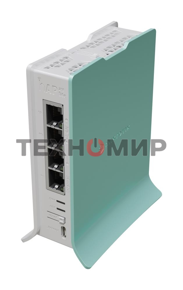 Роутер беспроводной MikroTik hAP ax lite (L41G-2AXD) AX600 10/100/1000BASE-TX голубой