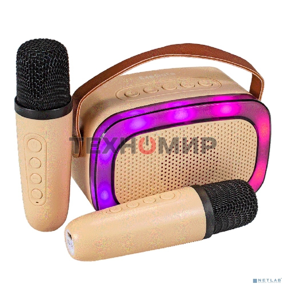 Караоке-система ExeGate Bro 330 Bluetooth 8 Вт бежевый
