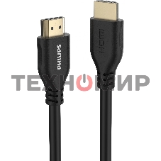 Кабель аудио-видео Philips 4K 30 Гц Full HD HDMI (m)/HDMI (m) 1.5м. позолоч.конт. черный
