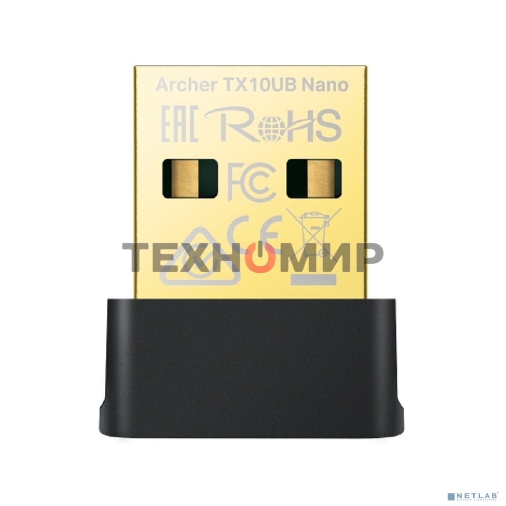 Двухдиапазонный беспроводной нано-USB-адаптер с поддержкой Bluetooth TP-Link Archer TX10UB Nano