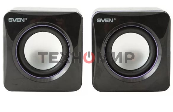 Акустическая система Sven 315 2.0 черный 5Вт