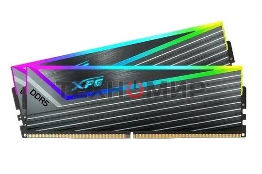 Оперативная память ADATA XPG CASTER, DDR5, 32Gb (2x16 Gb), 6000 MHz, CL30, DIMM, радиатор, ARGB, серый