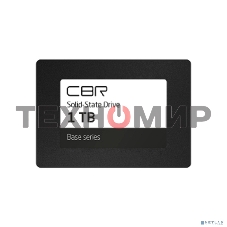 Накопитель SSD CBR Base, 1024 Гб, SATA III, 2.5