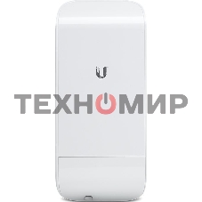 Сетевое оборудование Ubiquiti LocoM5(EU) 802.11a/n, интегрированная антенна 13 дБ (45 * 45 градусов)