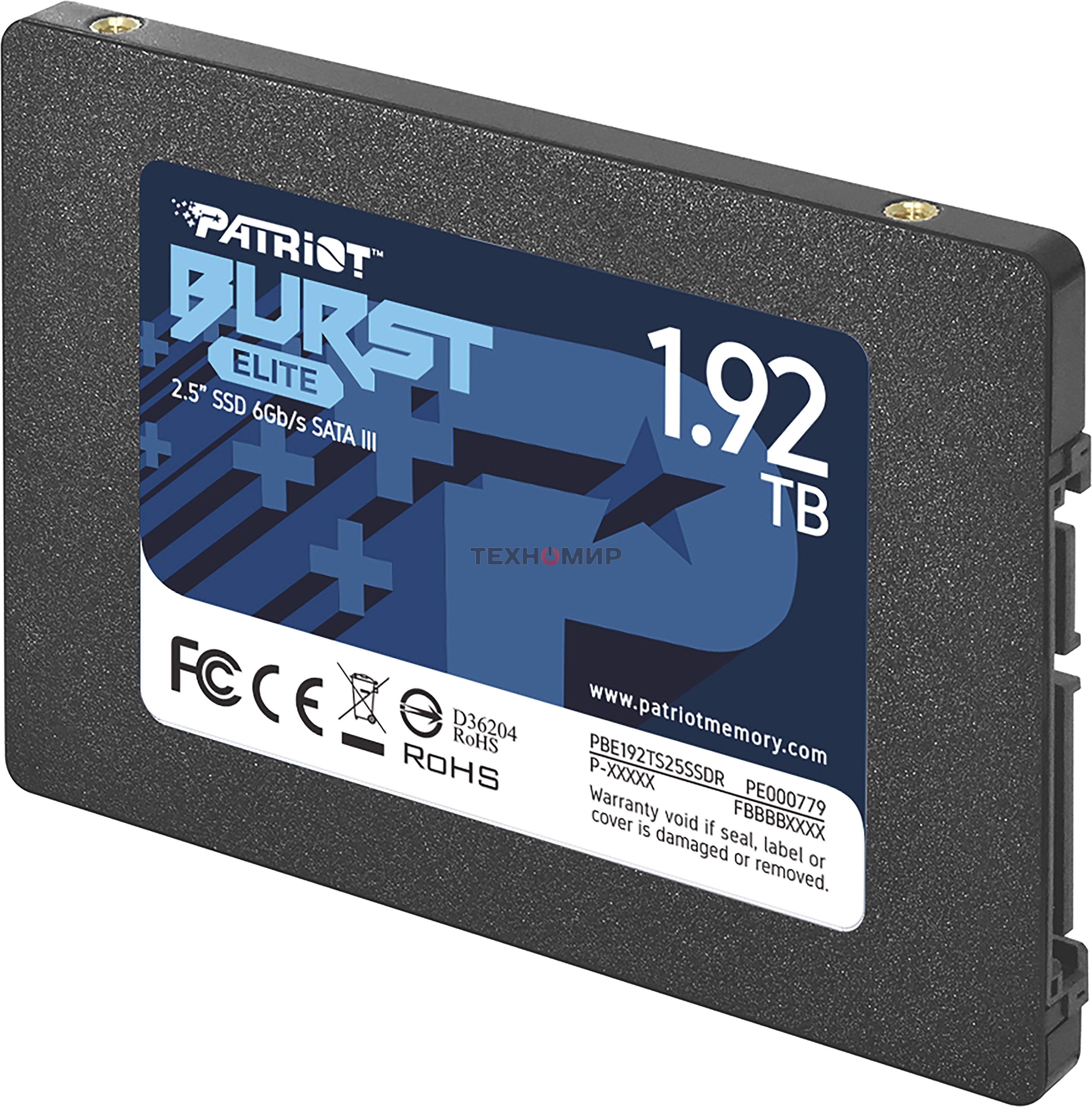 Накопитель SSD Patriot Burst Elite, 1.92Tb, SATA, 2.5
