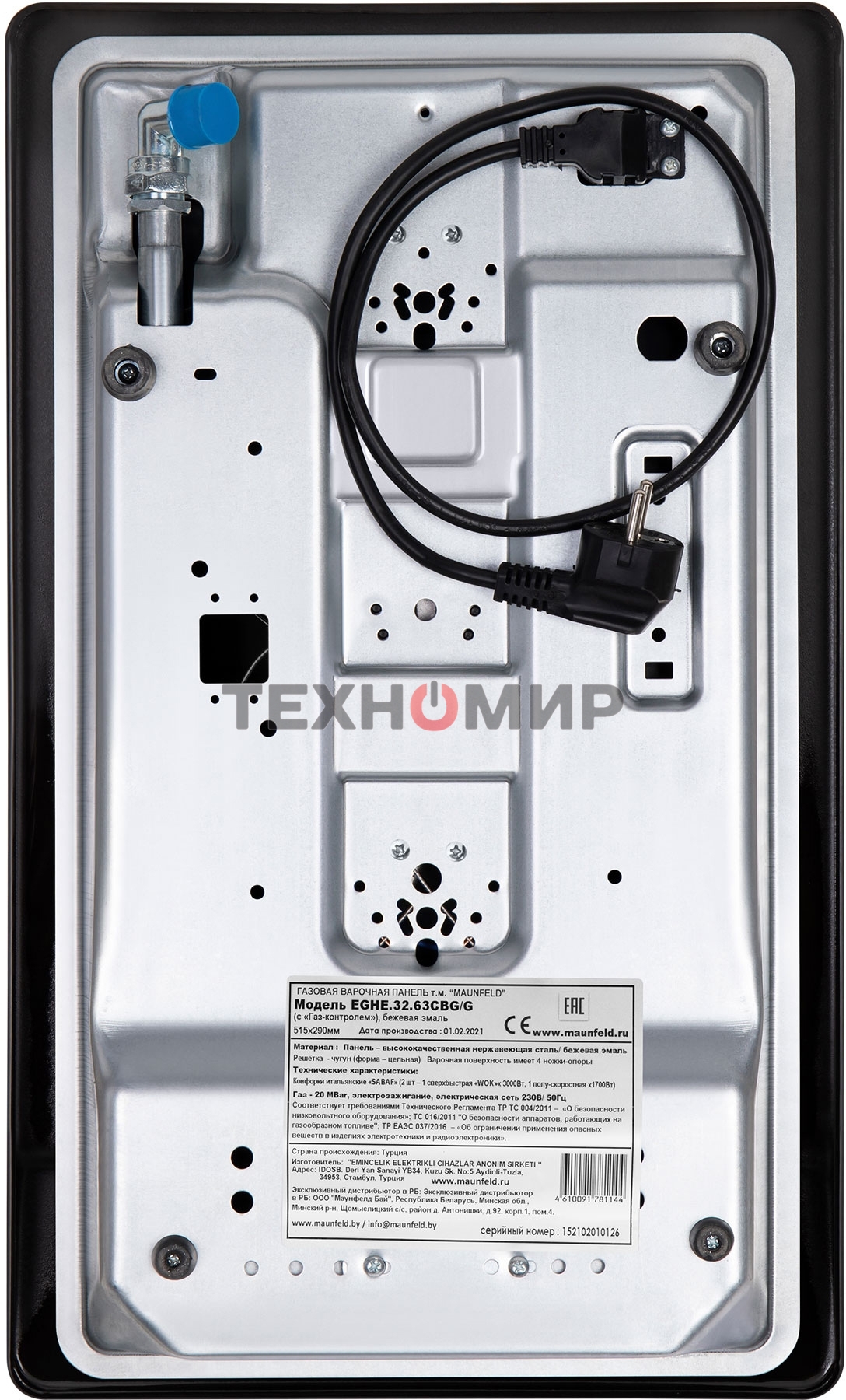 Газовая варочная панель Maunfeld EGHE.32.63CBG/G