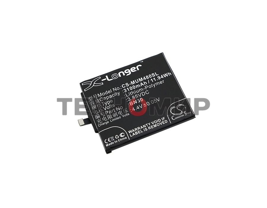 Аккумулятор CameronSino CS-MUM480SL BN30 для Xiaomi Redmi 4A3.85V, 3100mAh, 11.94Wh