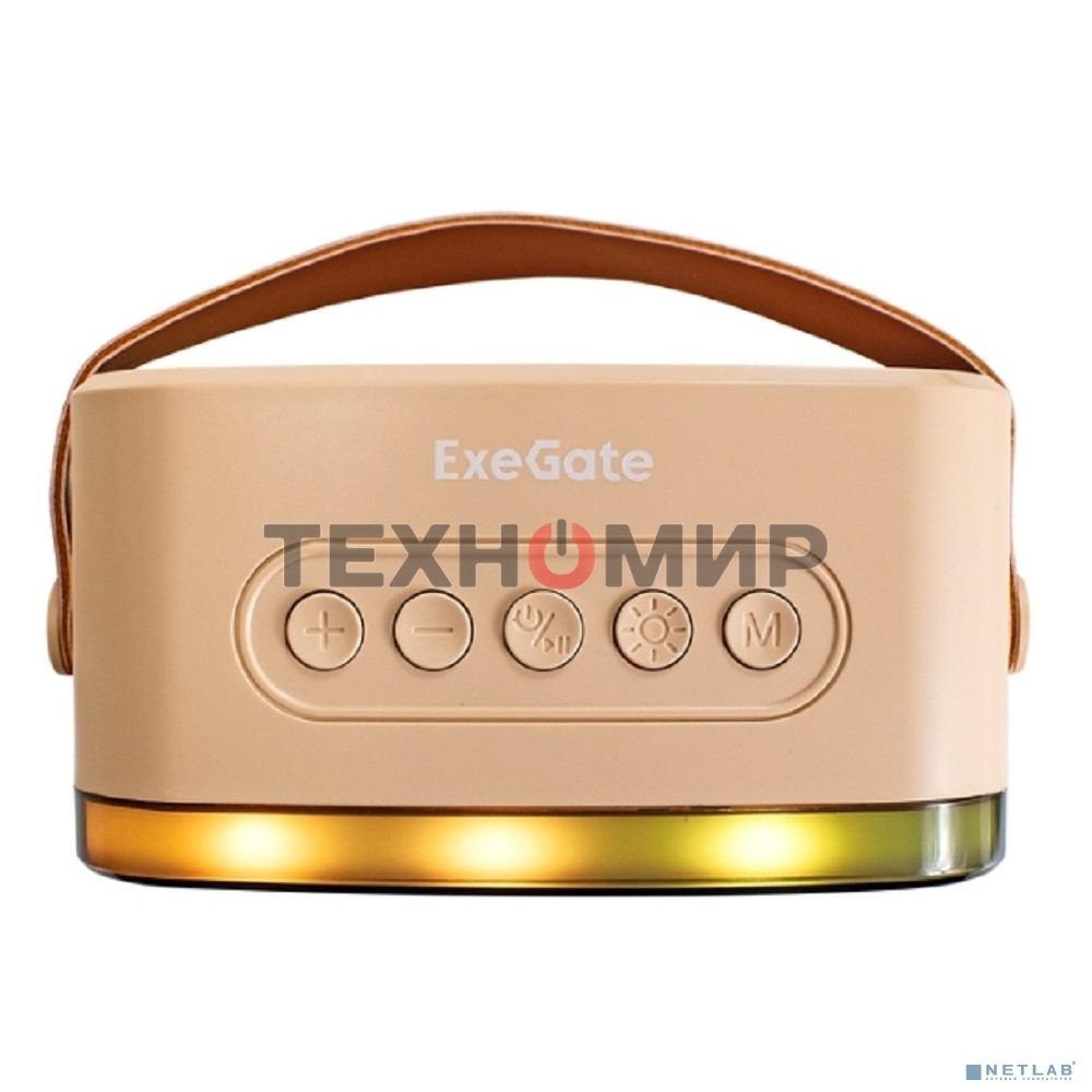 Караоке-система ExeGate Bro 330 Bluetooth 8 Вт бежевый