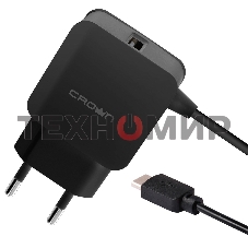Сетевое зарядное устройство универсальное Crown CMWC-3001 черный
