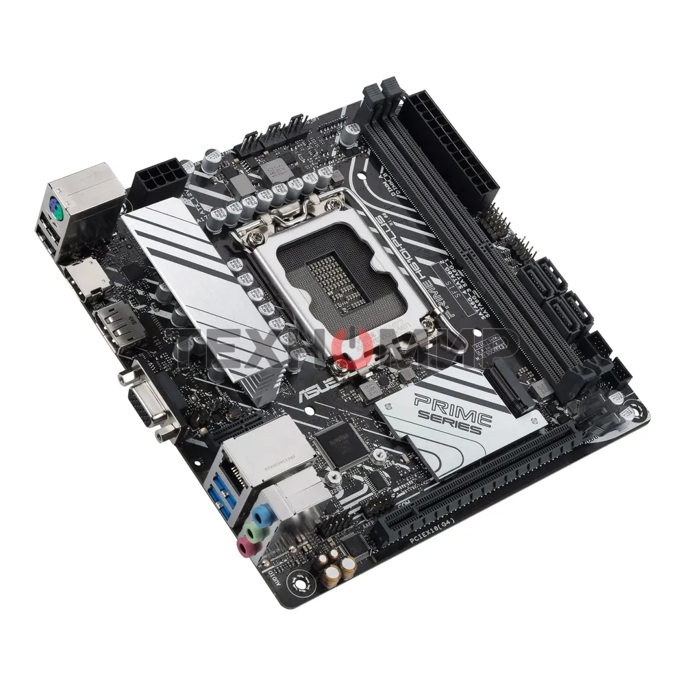 Материнская плата ASUS PRIME H610I-PLUS-CSM, LGA 1700, Intel H610, 2xDDR5, 4xSATA, 1xM.2 PCIe 3.0 x4, 1xPCIe 4.0 x16, 1xHDMI, 1xDP, 1xVGA, 2xUSB-A 3.2 Gen 1, 2xUSB-A 2.0, 1x 1Gb LAN, 3x3.5 мм, 7.1, Mini-ITX