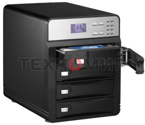Внешний корпус для HDD AgeStar 3C4B3A1 SATA II алюминий черный LCD 3.5