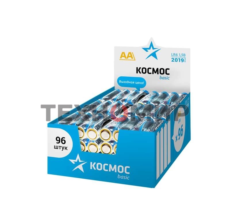 Элемент питания Космос алкалиновый AA/LR6 (уп.96шт)