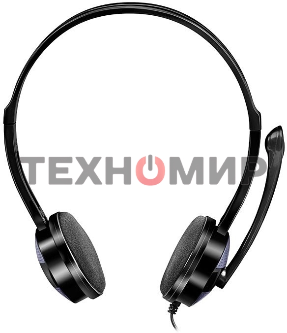 Гарнитура проводная мультимедийная с микрофоном SVEN AP-151MV, черный