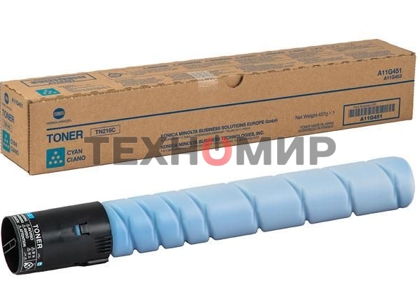 Тонер-картридж Konica-Minolta TN-221C голубой для bizhub C227/C287