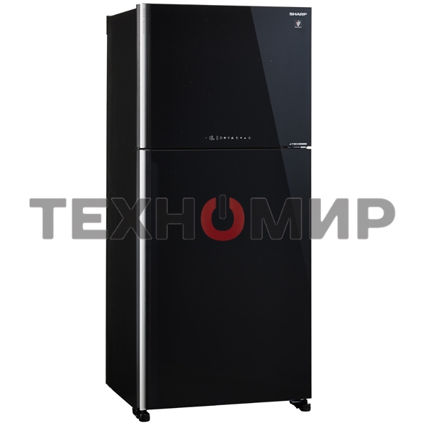 Холодильник Sharp SJ-XG60PGBK черный двухкамерный 422/178 л морозилка сверху, No Frost