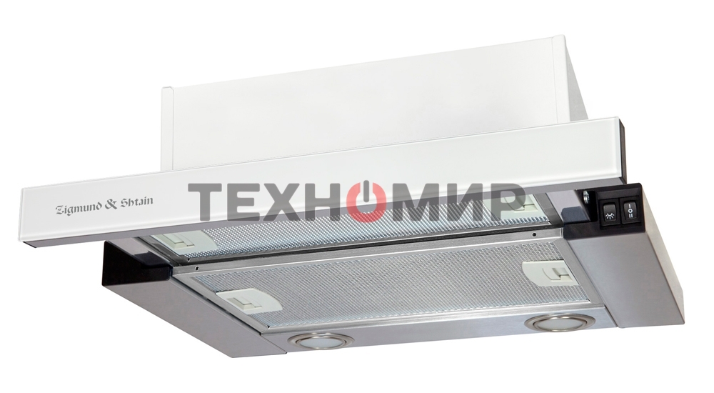 Вытяжка встраиваемая Zigmund & Shtain K 005.41 W белый, 45 см, 400 куб. м/ч, 55 дБ