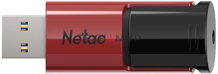 Флешка USB Netac U182 (NT03U182N-032G-30RE), 32Gb, USB 3.0, R/W 70/30, черный/красный