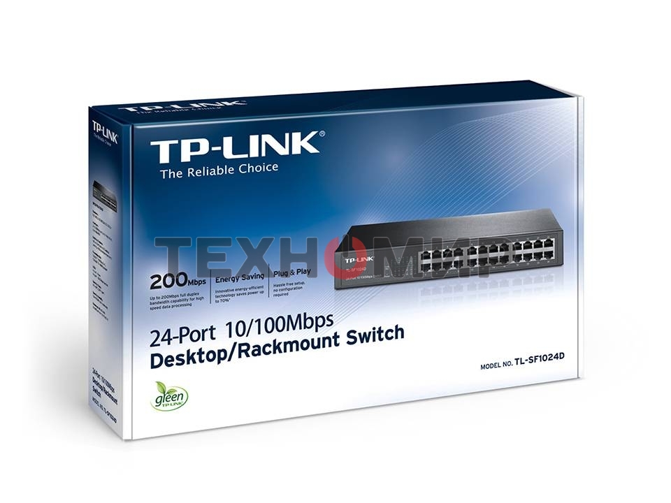 Коммутатор TP-Link SMB TL-SF1024D Коммутатор 24-port 10/100M Switch