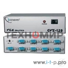 Разветвитель GVS128 Разветвитель сигнала VGA на 8 мониторов (Gembird/Cablexpert)