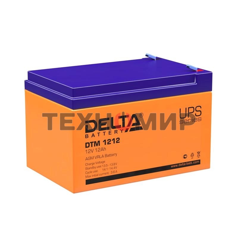 Батарея для ИБП Delta DTM 1212 (12V, 12Ah)