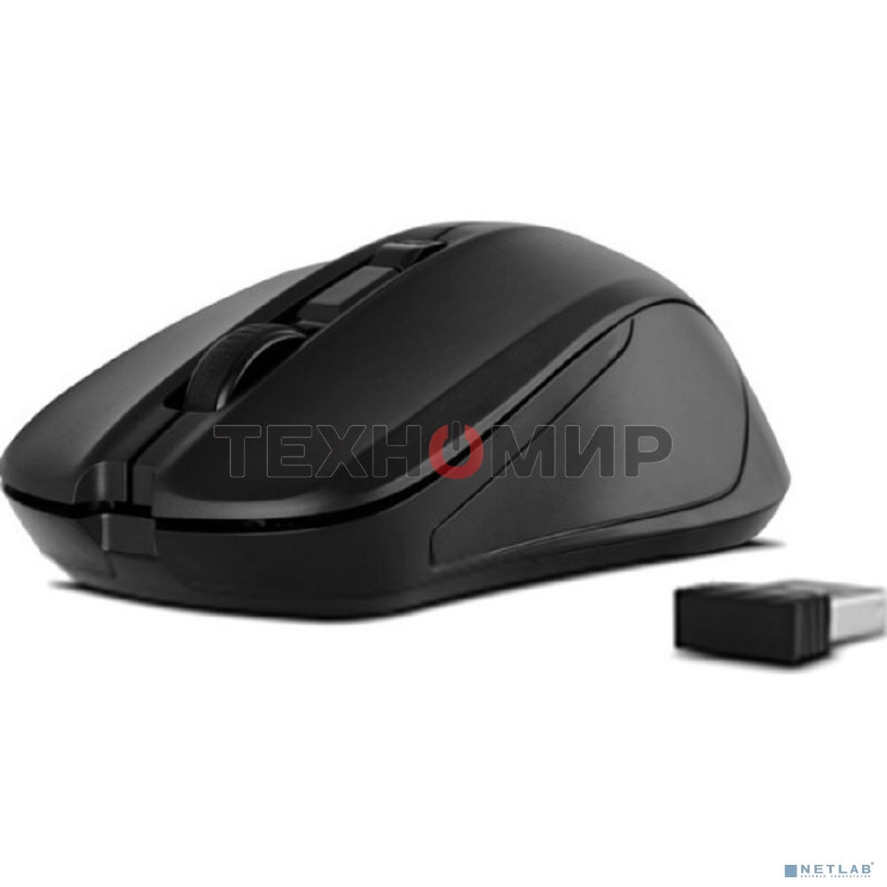Мышь беспроводная SVEN RX-270W черный, 1600 dpi, радиоканал, USB, кнопки - 4