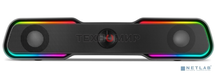 Акустическая система Sven 450 2.0 (2x5W, Bluetooth, RGb-подсветка) черная