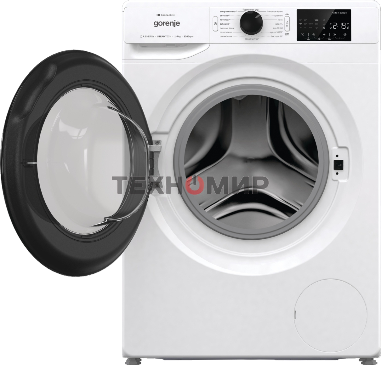 Стиральная машина Gorenje WPNEI72SA1SWIFI/C белый загр. фронтальная макс.: 7 кг 1200об/мин класс: А+++