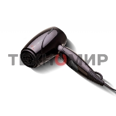 Фен GA.MA GH0201 EOLIC MINI CX черный, 1600 Вт, компактный, ионизация