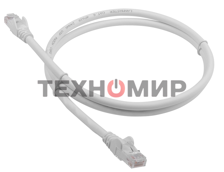 Патч-корд LANMASTER LSZH UTP cat.6, 3.0 м, серый
