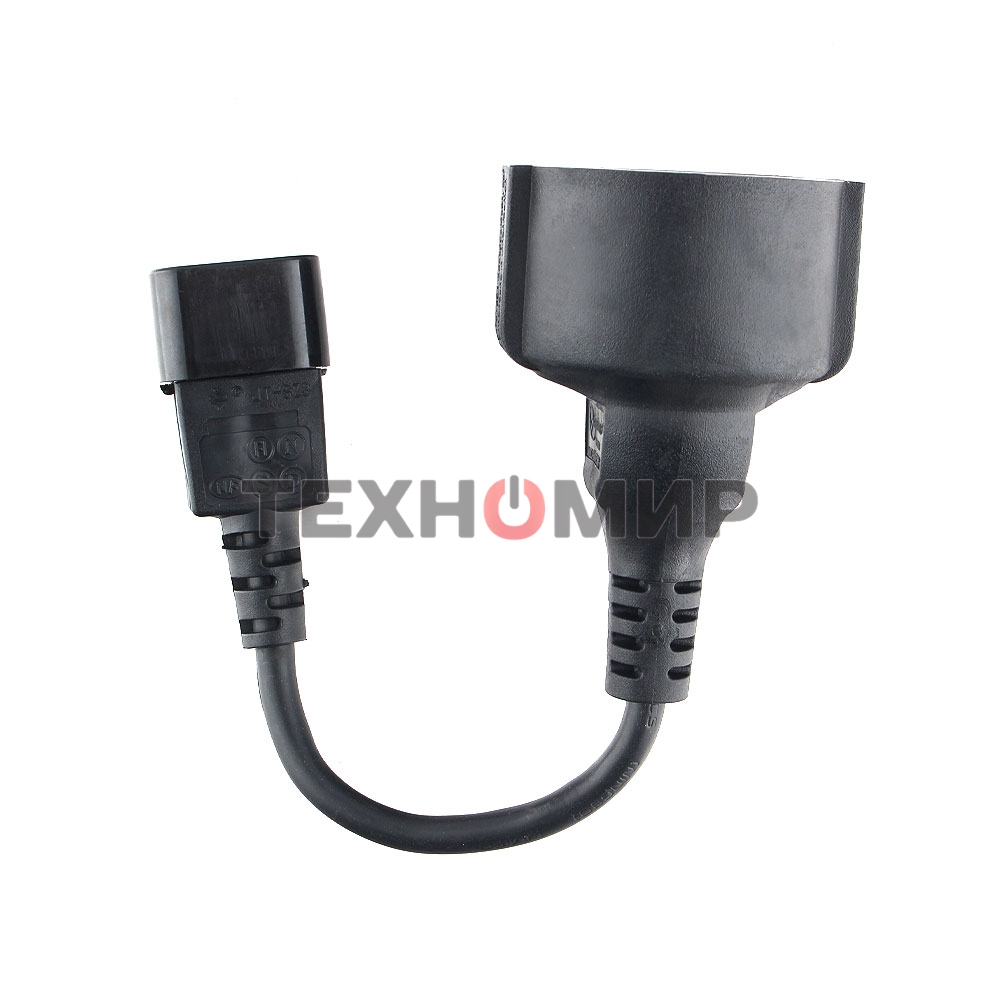 Удлинительный кабель питания Gembird/Cablexpert,C14 - евро-розетка, PC-SFC14M-01