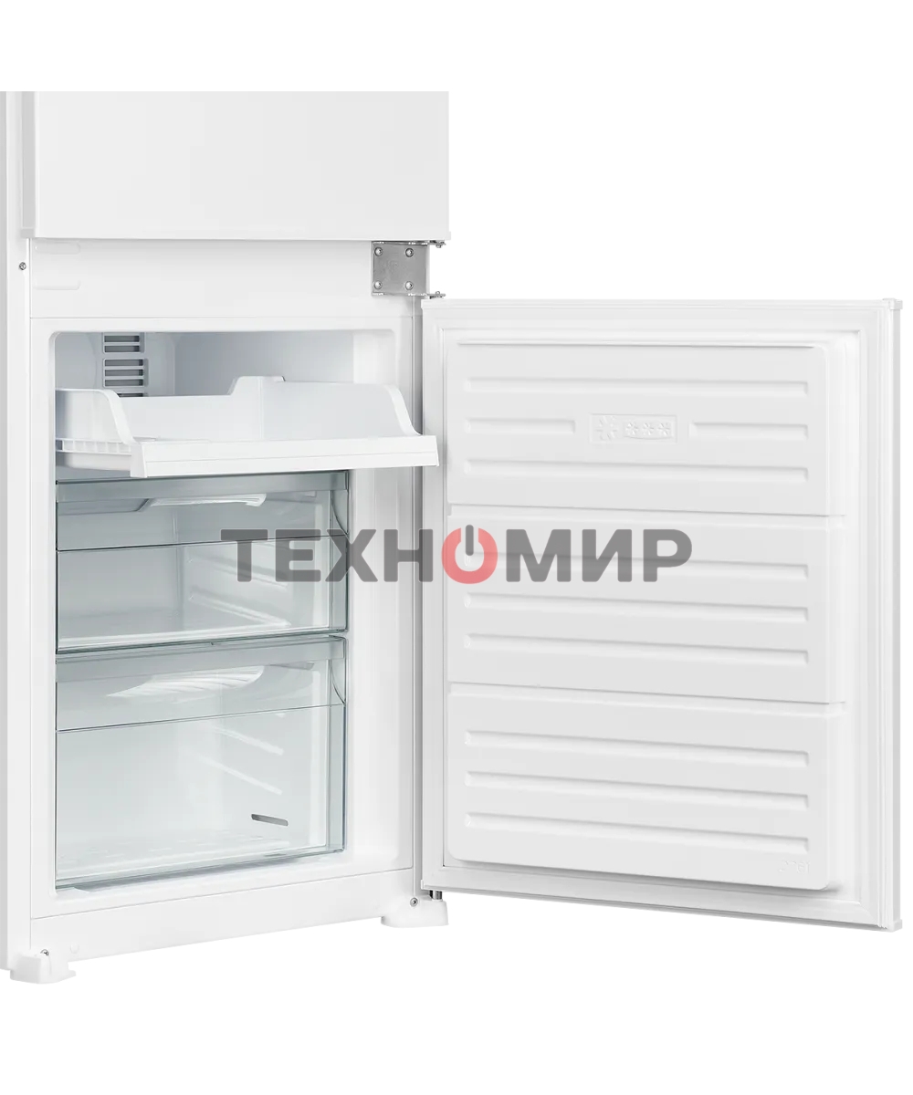 Встраиваемый холодильник Kuppersberg RBN 1763, полезный объем 233 л, сенсорное управление, полезный объем морозильной камеры 63 л, No Frost, LED подсветка, перенавешиваемые двери, суперзаморозка, отсек для овощей, белый