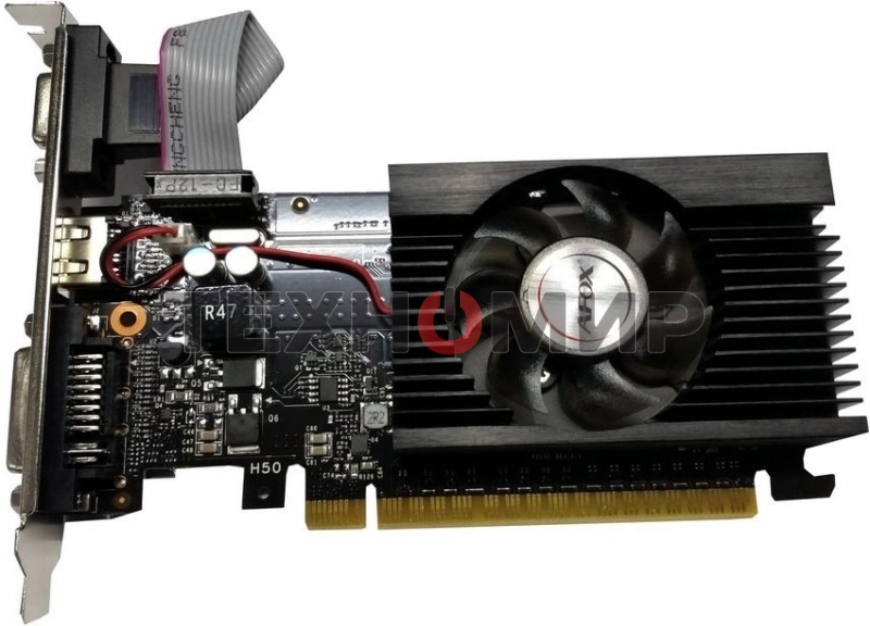Видеокарта AFOX AF710-1024D3L5 GT710 1Gb DDR3 64BIT DVI HDMI VGA LP HEATSINK RTL