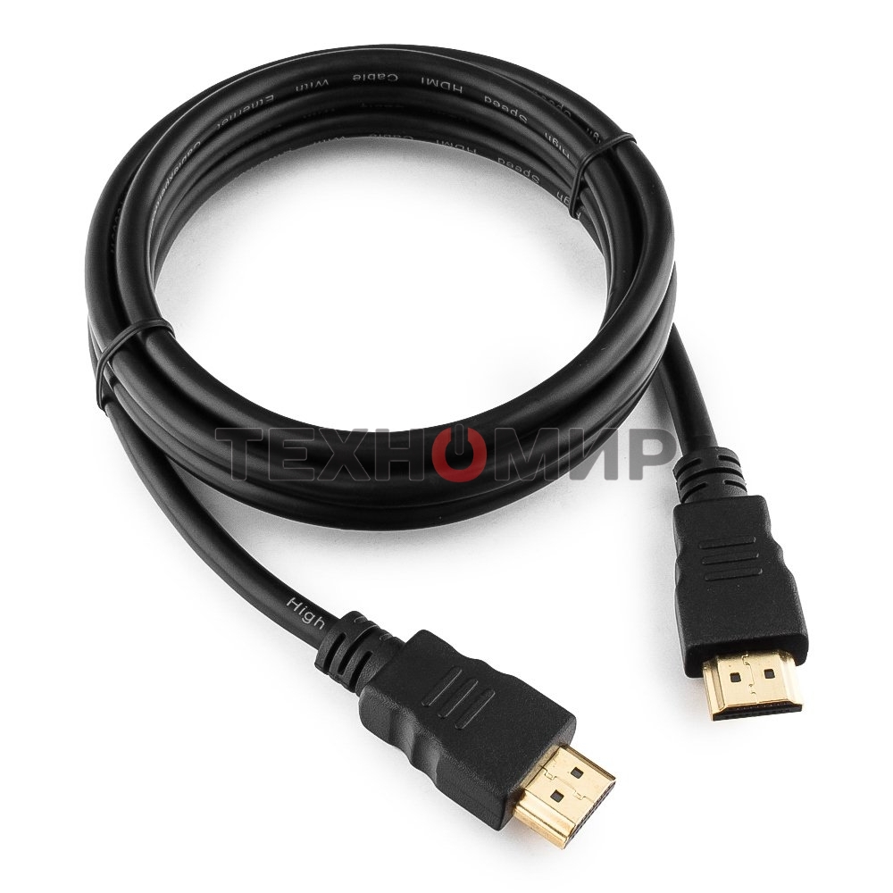 Кабель Cablexpert HDMI CC-HDMI4-6, 19M/19M, v2.0, медь, позол.разъемы, экран, 1.8м, черный, пакет
