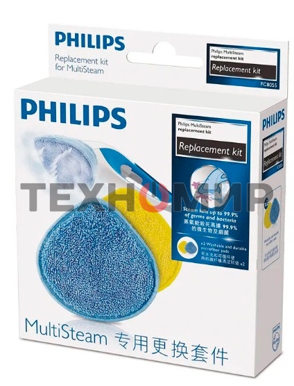 Насадки для паровых очистителей Philips Насадки для паровых очистителей Philips/Сменные насадки из микрофибры для паровых очистителей FC7008, FC7012