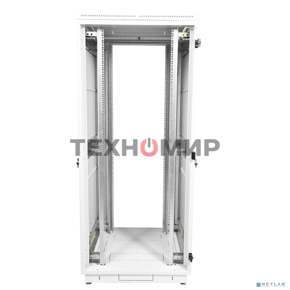 Шкаф коммутационный ЦМО ШТК-М-42.8.8-4ААА 42U 800x820 мм пер. дв. перфор. задн. дв. стал. лист 2 бок. пан. 500 кг белый