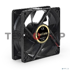 Вентилятор для корпуса ExeGate EX08025S2P черный, 80 мм, 2200 об/мин, 22.5 дБ, 2 pin