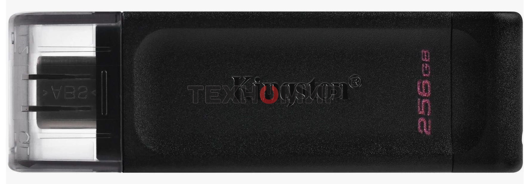 Флешка USB Kingston DataTraveler DT70 (DT70/256Gb), 256Gb, USB Type-C 3.2, R/W 70/45, черный