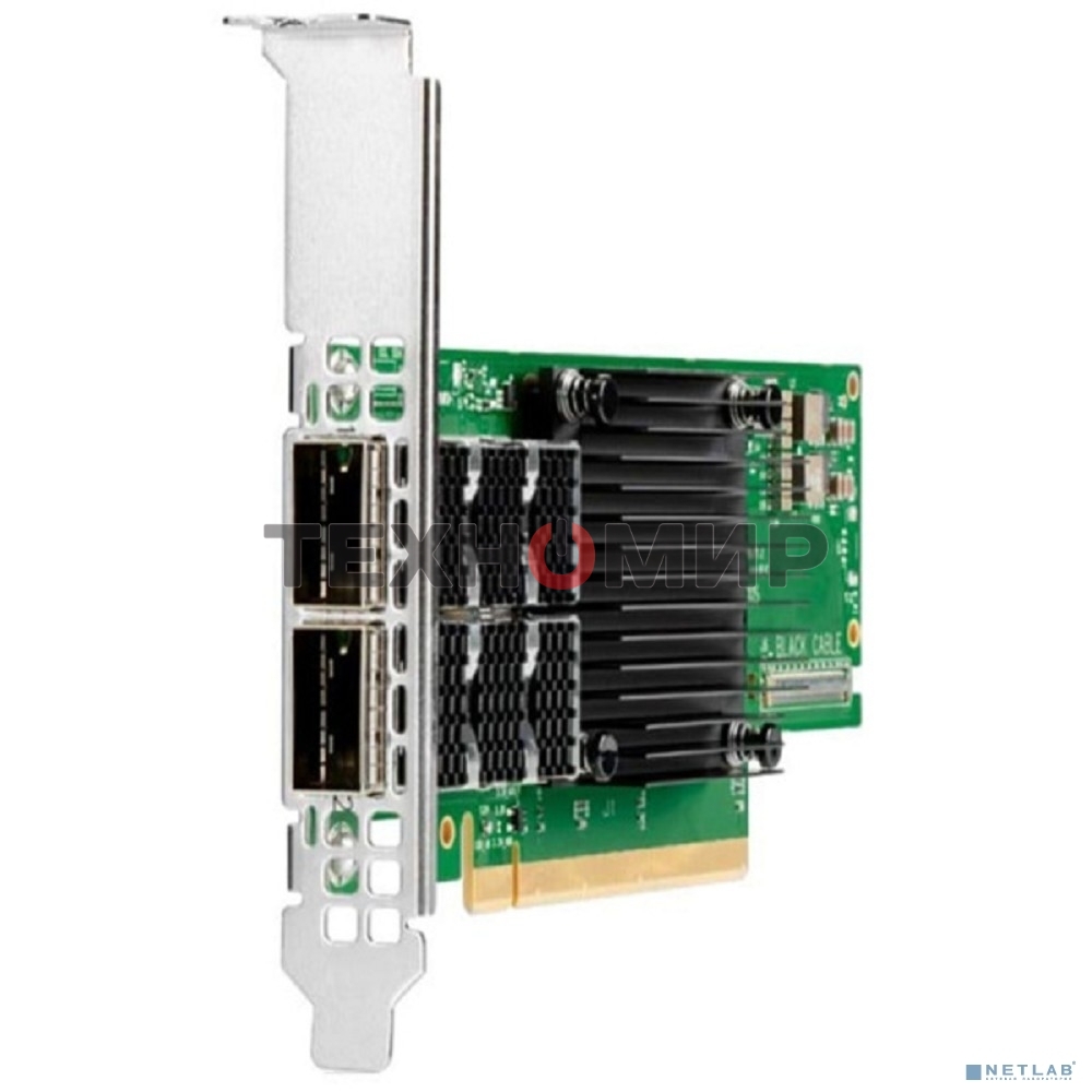 Сетевая карта Mellanox ConnectX-6 VPI adapter card, 100Gb/s (HDR100, EDR IB and 100GbE), dual-port QSFP56, PCIe3.0/4.0 x16, tall bracket